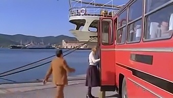 Interracial Threesome On A Luxury Coach