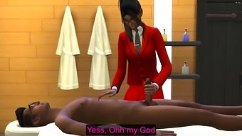 African-American Teenager'S Inaugural Visit To An Indian Massage Parlor Post Work - Erotic Encounter
