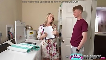 Horny Stepmom Uses Big Tits To Seduce Stepson