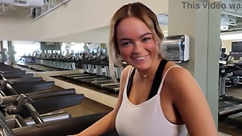 Alexis Kay, With Her Big Natural Tits, Gets Picked Up At The Gym And Creampied