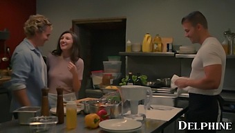 Maya Woulfe Enjoys Double Penetration In Delphine Films Video