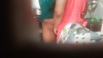 Indian Stepmom And Stepson Have Sex In The Kitchen