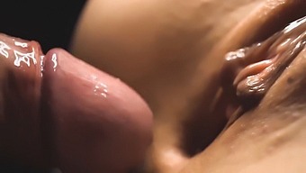 Intense Detail Of Vagina Penetration And Ejaculation Inside