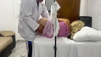 Stunning Spouse Succumbs To Immoral Ob-Gyn'S Seduction With Aphrodisiac In Her Intimate Area, Resulting In Being Captured On Camera While Being Ravished Like A Harlot