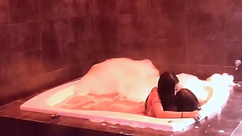 Passionate Lovemaking In The Jacuzzi With Bouncing Breasts And Moaning