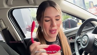 Dani Ortiz'S Intense Orgasm In Car Captured In High Definition