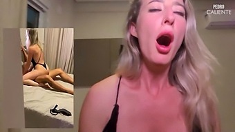 A Stunning Blonde Gets A Deep Facial In Front Of Her Cuckold Husband