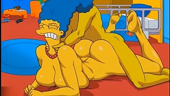 Marge, The Hotwife, Experiences Intense Pleasure As She Receives A Creampie In Her Anal Area And Squirts In All Directions.