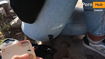 Public Squirts And Double Climax With A Stranger For Money