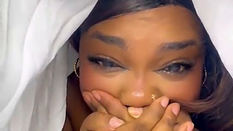 The Ebony Stepmom Was Caught By Her Stepson Masturbating